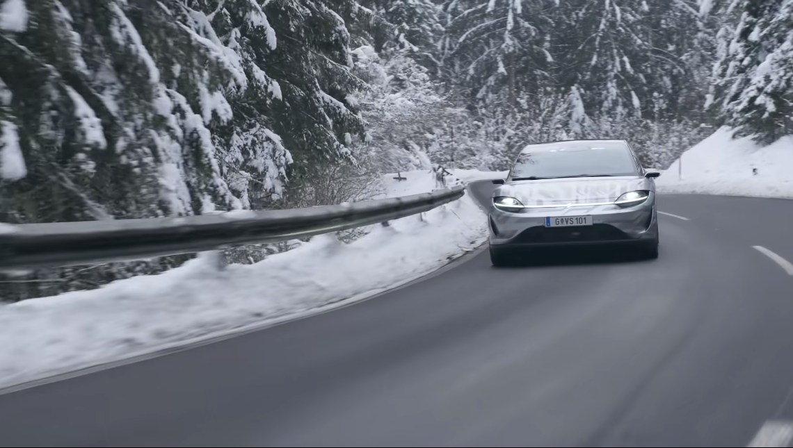 Il prototipo di auto a guida autonoma di Sony inizia la sperimentazione su strada in Austria (video)