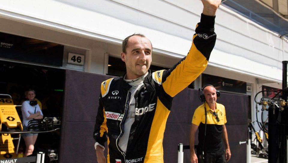 Robert Kubica Formula One test with Team Renault