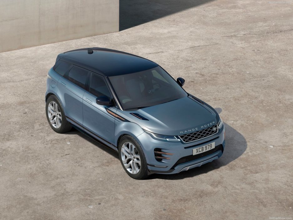 Land Rover Range Rover Evoque vista dall’alto