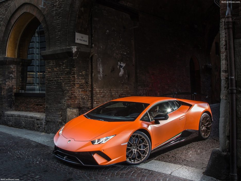 Lamborghini Huracán Performante vista dall’alto