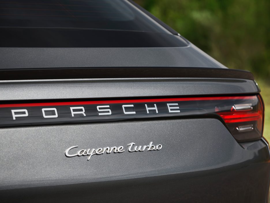 Porsche Cayenne Coupé logo Cayenne turbo