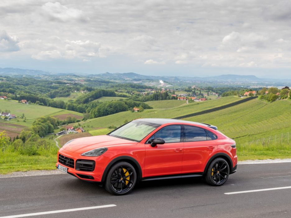 Porsche Cayenne Coupé vista dall’alto