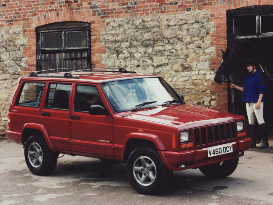 Jeep Cherokee seconda generazione restyling vista dall’alto