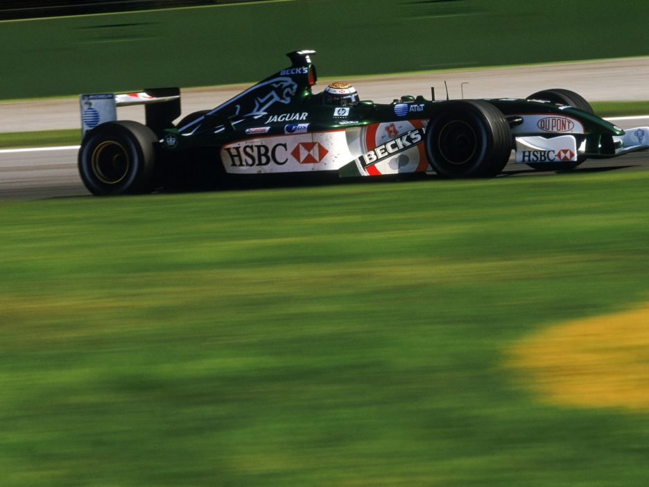 Eddie Irvine of Jaguar